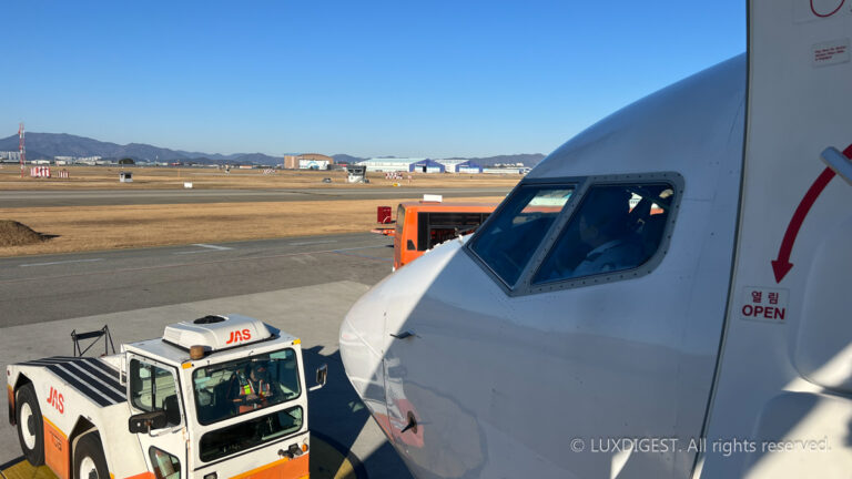 The flight pilot is in the process of taking off